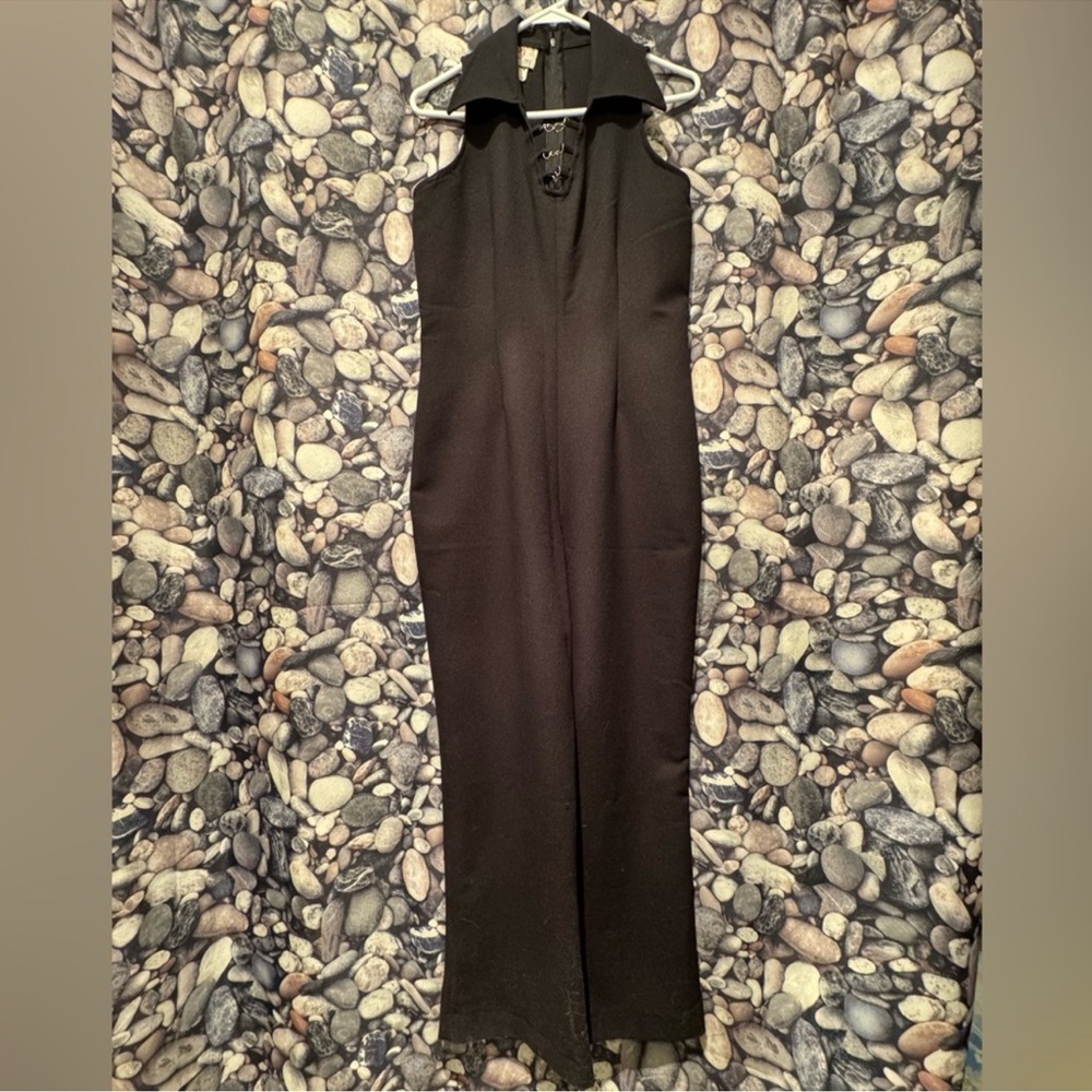 Elegant Black Flare Jumpsuit